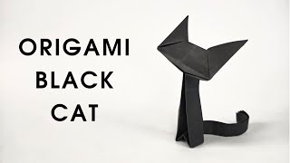 Origami BLACK CAT | How to make a paper black cat