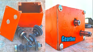 Build 2 speed gearbox // speed and reverse gearbox // bike parts hacks
