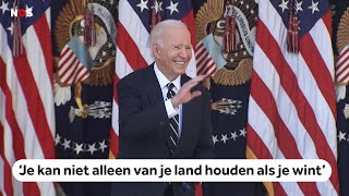 Joe Biden geeft eerste toespraak na de verkiezingswinst van Donald Trump