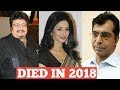 Bollywood Famous Celebrity Died In 2018 | You Don't Know | Shocking