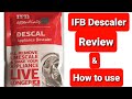 Washing machine descaler review IFB