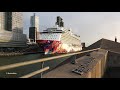 world dream 世界夢號 maiden call from dream cruises at cruise terminal rotterdam 4k quality video