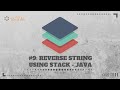 #9: Reverse String By Using Stack | #java | #WeTechie | #data_structure | #stack