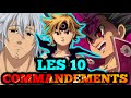 [TOP 10] COMMANDEMENTS de SEVEN DEADLY SINS du plus faible au plus fort !