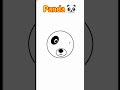 Python turtle awesome art of panda #shorts #python #aaacoder