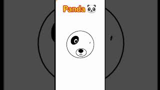 Python turtle awesome art of panda #shorts #python #aaacoder