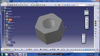 INTERNAL HELICAL THREAD IN CATIA V5