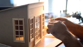 Altering A Dollhouse Kit - Adding Windows/Doors & Making Walls Magnetic -  Beekeeper's Shed Part 1