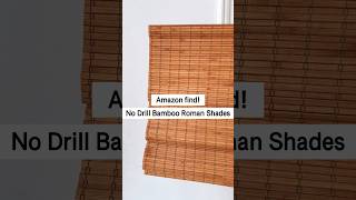 🎋 No Drill Bamboo Roman Shades