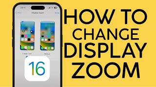 How to Change Display Zoom on iOS 16 | How to Zoom in on iphone  ipad 2022