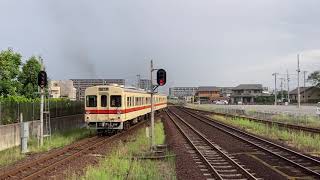 関東鉄道常総線　　前展望＠ゆめみ野駅　キハ301形・キハ2100形＠守谷駅