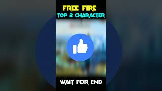 FREE FIRE TOP 2 MOST IMPORTANT CHARACTER|| FREE FIRE UNKNOWN FACTS #freefire#shorts#ffcharacter