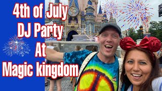 4th Of July DJ Party 2022 at Magic Kingdom Walt Disney World - Dance With Drew and Queen V