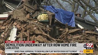 Lancaster row homes to be demolished following fire, geological anomaly
