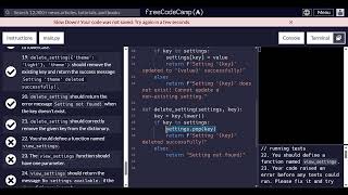 FreeCodeCamp Python Build A User Configuration Manager