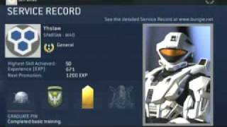 Yhslaw's [Walshy] Halo 3 Service Record