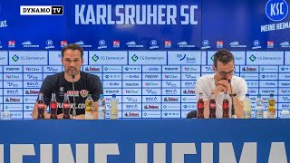 33. Spieltag | KSC - SGD | Pressekonferenz nach dem Spiel