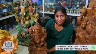 Handcrafted wooden Ganesha Statues |ഗണപതി വിഗ്രഹങ്ങൾ from Tomy Pulickattil Handicrafts