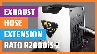 RATO R2000iS 2 Inverter Generator Simple Exhaust Hose Extension To Exterior