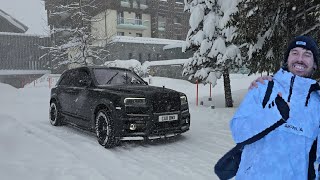 Mat Armstrong in Snow Chaos with his repaired Lamborghini Urus and his Rolls-Royce Cullinan