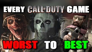 EVERY Call of Duty Game Ranked from Worst to Best