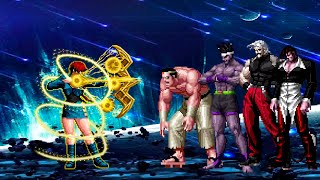 [KOF Mugen] Shermie YS vs KOF Bosses Team