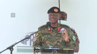 Gen. Wilson Mbadi UPDF CDF full remarks Uganda's first ever overhauled and upgraded MI-24 helicopter