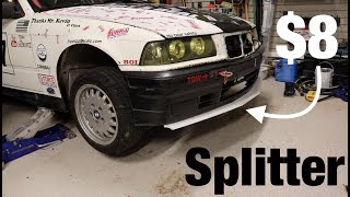 $8 Homemade Splitter for any car! E36 Racecar