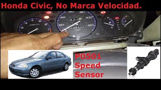 Honda Civic P0501 Speed Sensor Tablero no Marca Velocidad