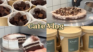 [cafe vlog] #23 초코초코한 디저트 카페 구경하실래요? | 의왕 백운호수 | 케이크 맛집 | 디저트 택배