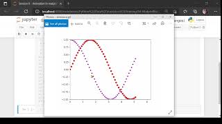 Data Visualization using matplotlib - Section 8: Animation and interaction with plots