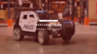 Assembly: Rescue Ride-On (SKY2886 SKY3995)