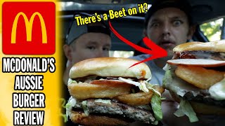 McDonald's Aussie Burger That Comes With a BEET on it!