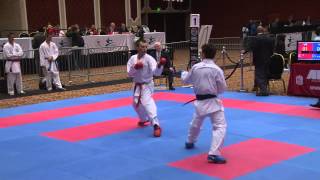 2014 USANKF Nationals 18 34 Male Elite -60 Kg Kumite Calorgero Torretta 1