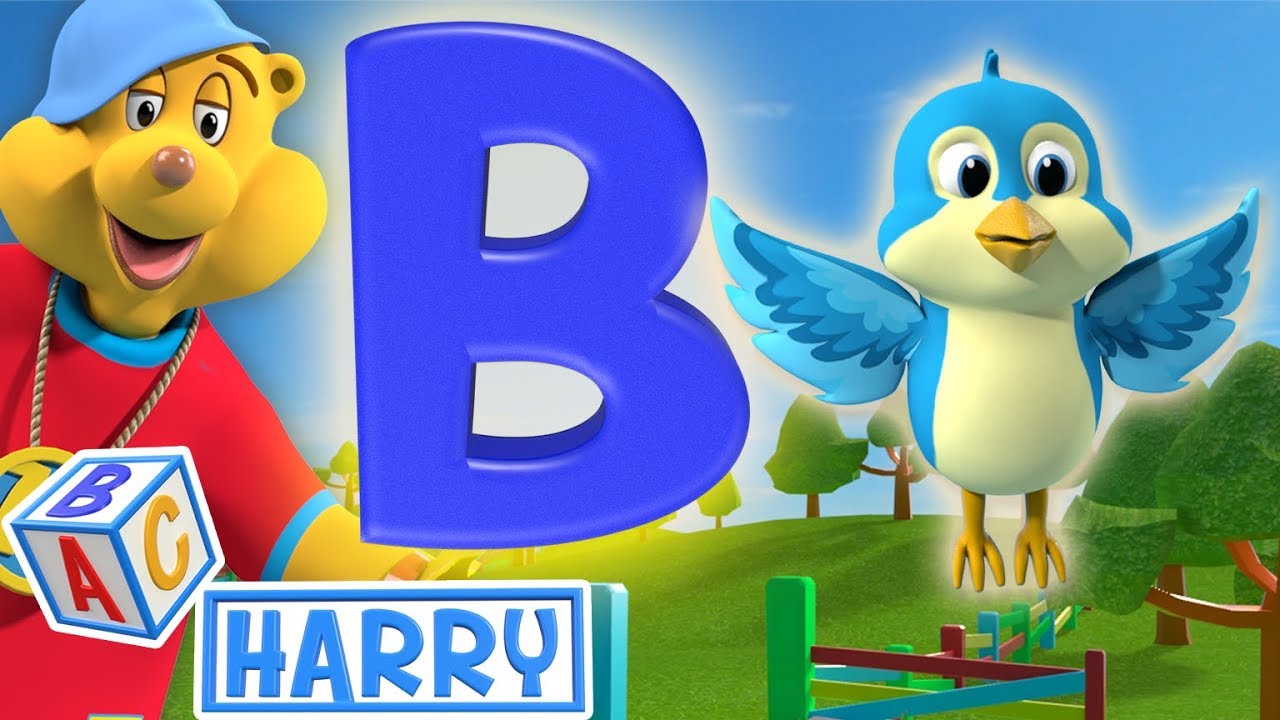 The Letter B | Learn The Alphabet With Phonics | ABC Harry Nursery ...