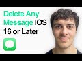 How To Delete Imessages From Both Sides On Iphone Or Ipad (Message On Ios 16 Or Later) (2025 Guide)