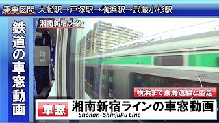 [HD]鉄道の旅【湘南新宿ライン】戸塚駅→武蔵小杉駅 車窓動画