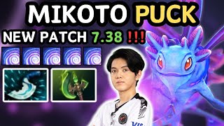 🔥 NEW PATCH 7.38 - Mikoto PUCK Midlane Gameplay Grandmaster Tier 🔥 - Dota 2