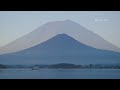 朝焼けの富士山 河口湖から 4k mount fuji at sunrise 山梨県観光スポット