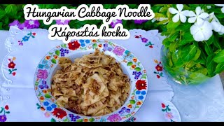 Cabbage Noodle from Andi's kitchen - Káposztás kocka