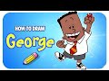 How to draw George Beard from Captain Underpants step by step easy