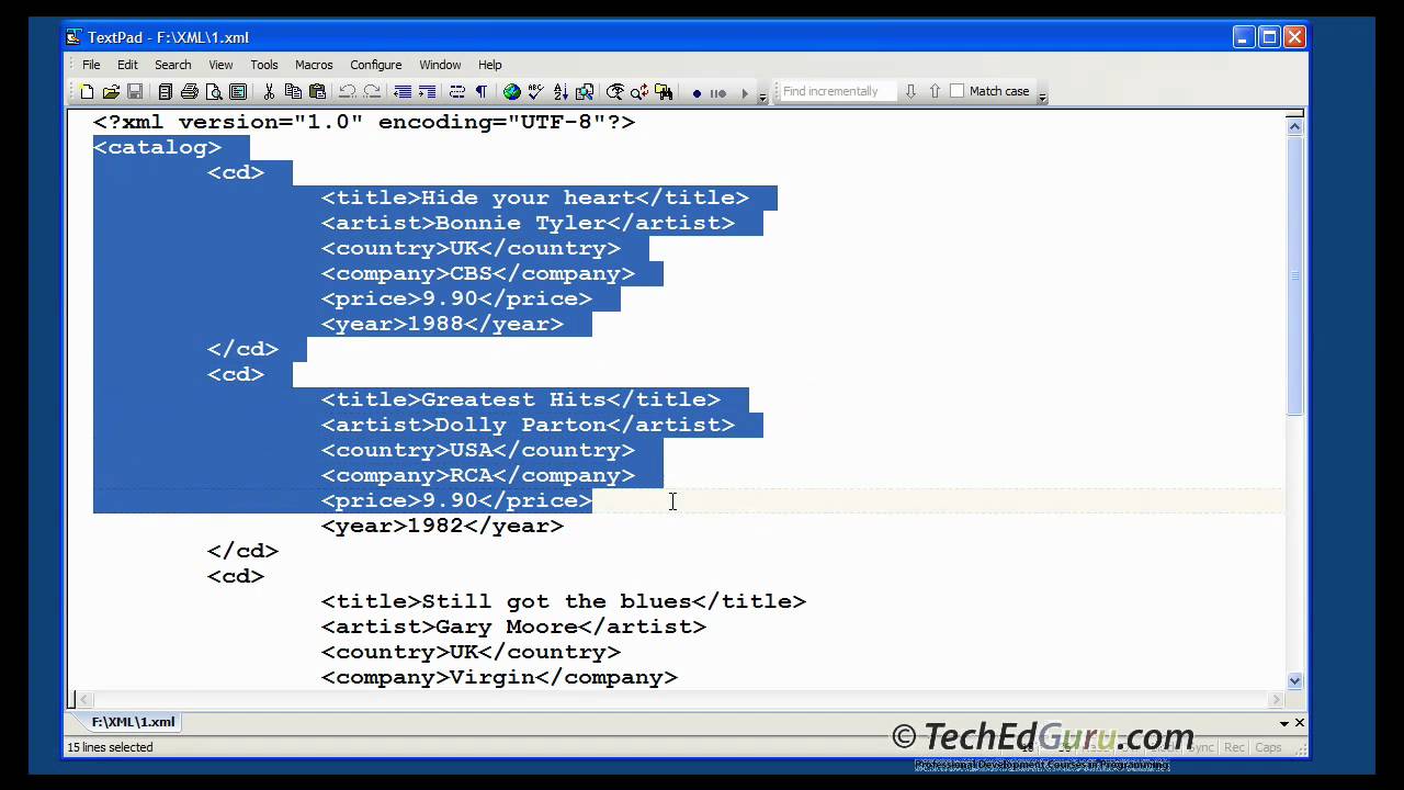 How To Create Simple Xml Document Youtube