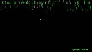 Matrix Background using Java character fall