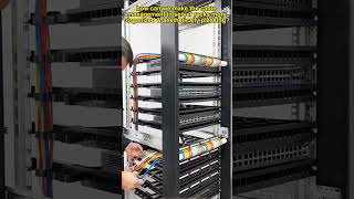 How can we make the cable management in server racks more organized and aesthetically pleasing?