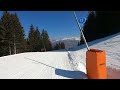 samoens gopro pov skiing down blue les chars in grand massif resort march 2022