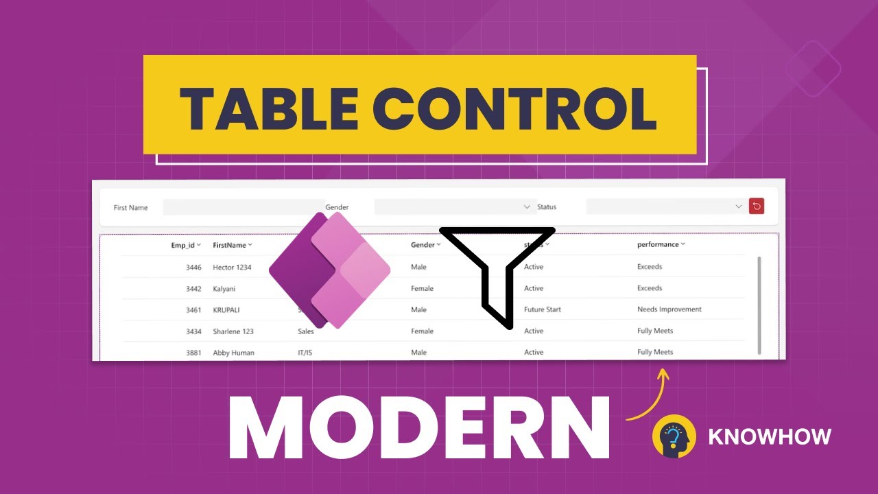 Applying Multiple Filters In Power Apps Table Control With Sharepoint