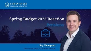 Spring Budget 2023 | Pension update
