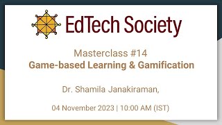 Masterclass #14 Game-based learning and gamification