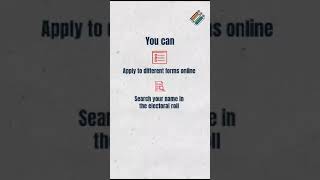 Voter Helpline App : One stop platform for all voter related information and services #shorts