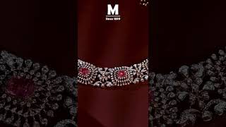 Beautiful Diamond Choker Necklace with Bright Rubies ✨ | Musaddilal Jewellers, Hyderabad 💎